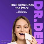 Daily Purple Teeth Brightening Strips Surface Stain Removal Oral Care For Clean Teeth
